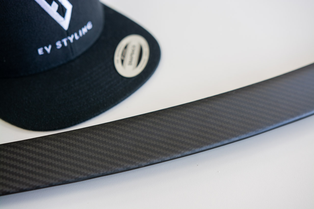 Model Y Matte Carbon Fibre Rear Spoiler